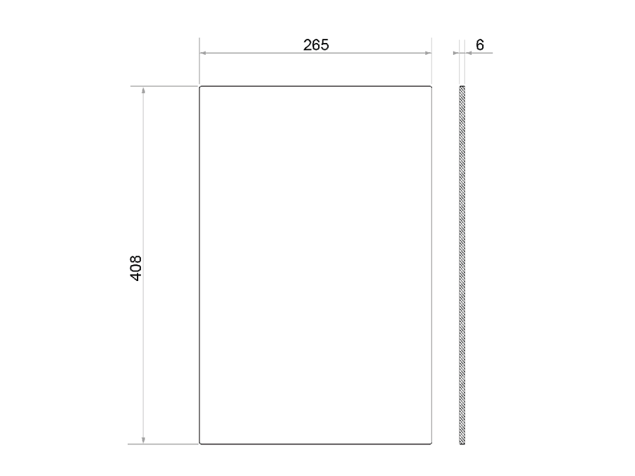 Placă de tăiat Workstation 410 Wide, neagră