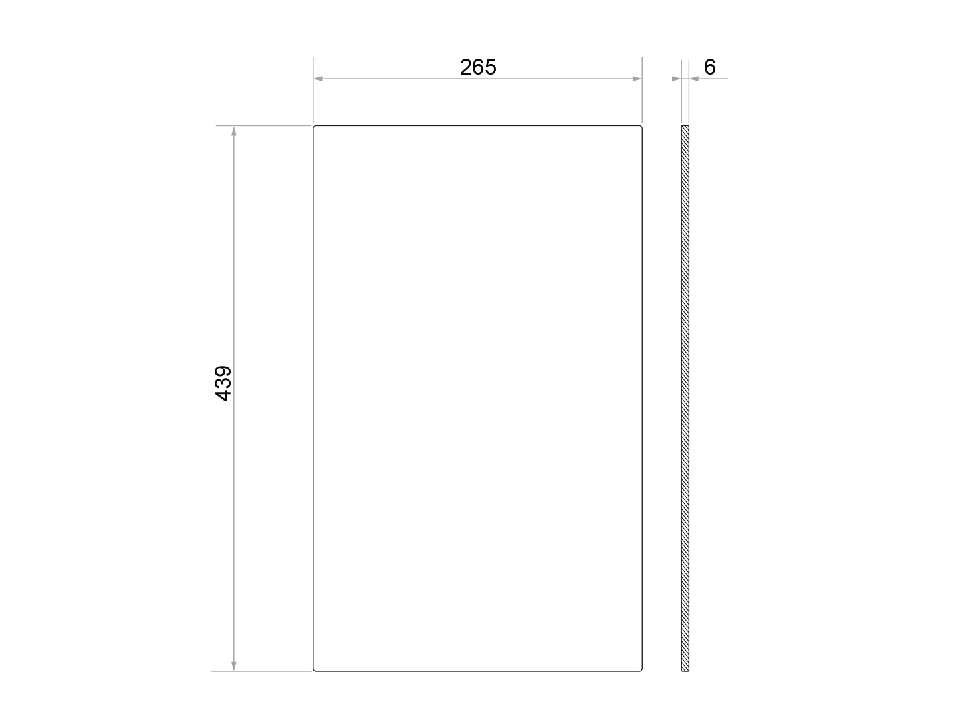 Placă de tăiat Workstation 440 Wide, neagră