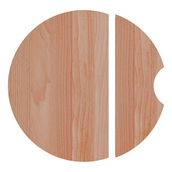 Placă de tăiat Workstation rotundă 410x410 (2 bucăți), lemn de fag