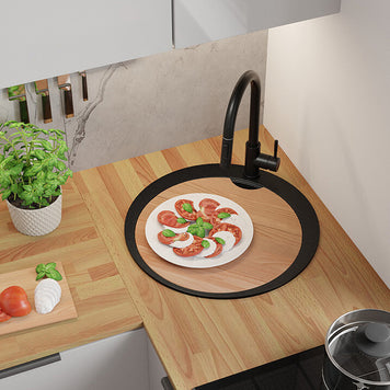 Placă de tăiat Workstation rotundă 410x410 (2 bucăți), lemn de fag