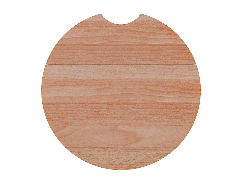 Placă de tăiat Workstation rotundă 410x410 (2 bucăți), lemn de fag