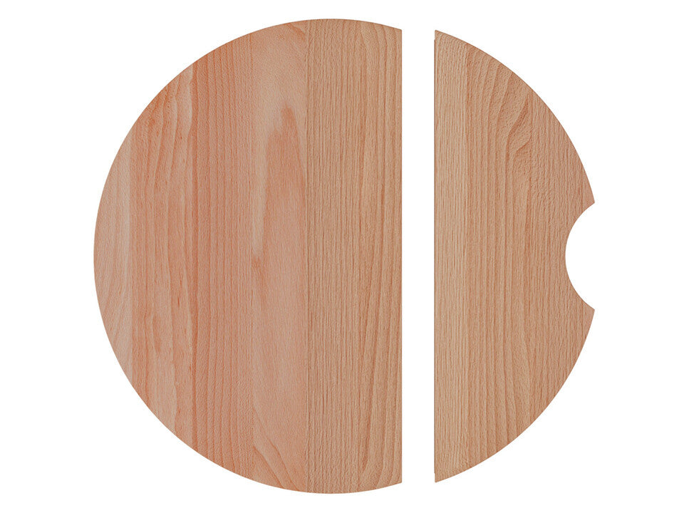 Placă de tăiat Workstation rotundă 440x440 (2 bucăți), lemn de fag
