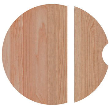 Placă de tăiat Workstation rotundă 440x440 (2 bucăți), lemn de fag