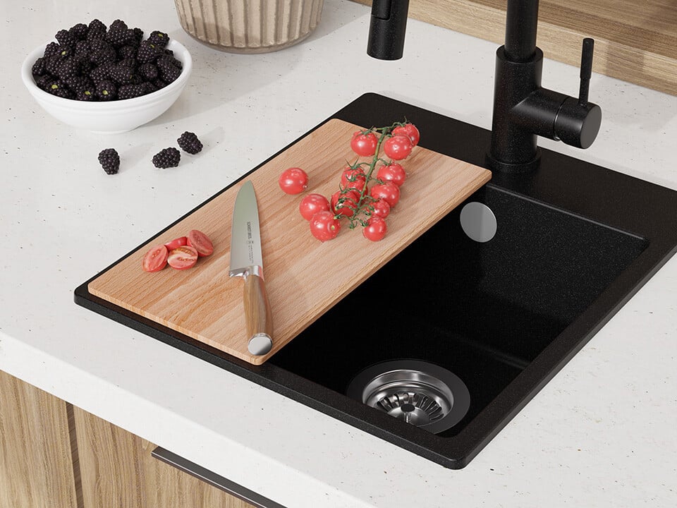 Placă de tăiat Workstation 355, lemn de fag