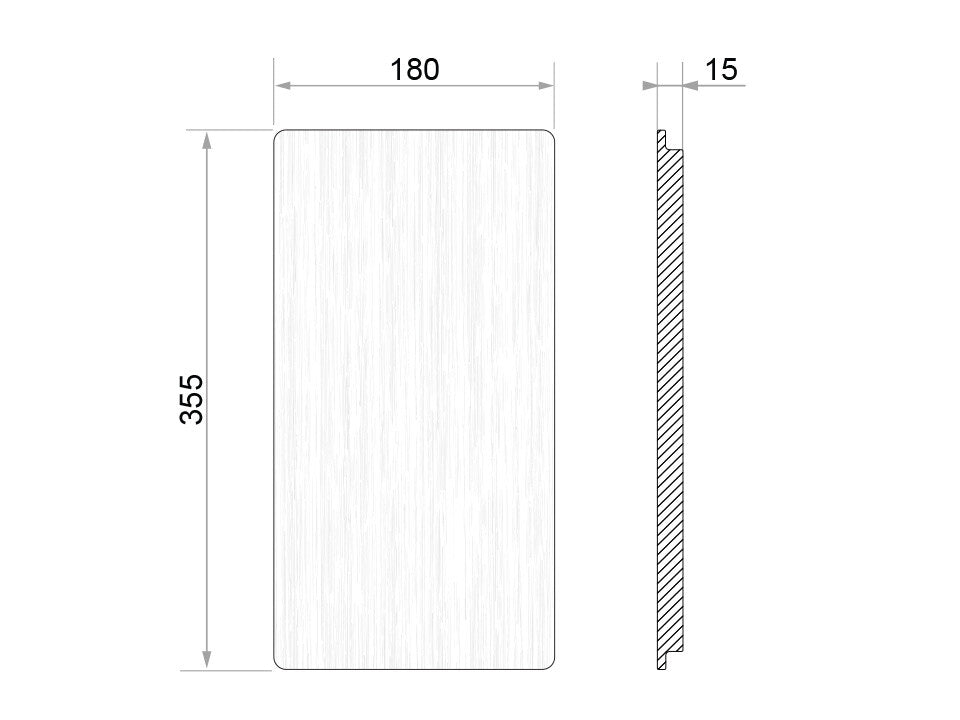 Placă de tăiat Workstation 355, lemn de fag