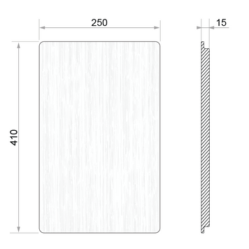 Placă de tăiere Workstation 410 Wide, lemn de fag