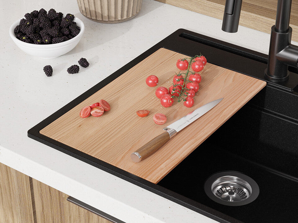 Placă de tăiere Workstation 410 Wide Flushmount, lemn de fag