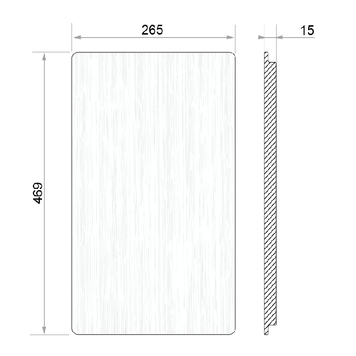 Placă de tăiat Workstation 470 Wide Flushmount, lemn de fag