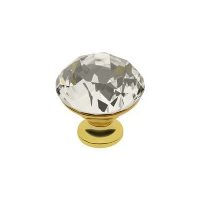 Buton mobilă CRYSTAL GOLD, D30 mm
