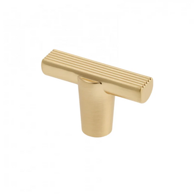 Buton mobilă RAY 40x25 mm, brushed gold