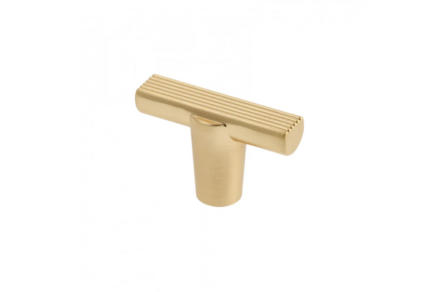 Buton mobilă RAY 40x25 mm, brushed gold