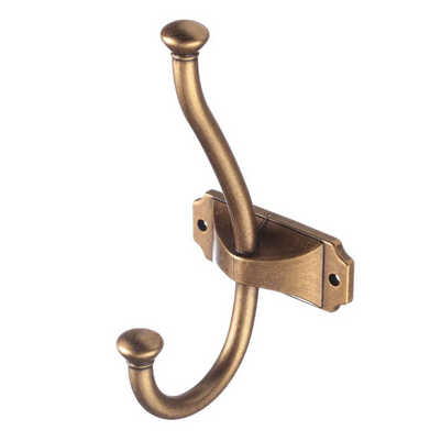 Agățătoare cuier CRAFT 134x66 mm, alamă antichizată