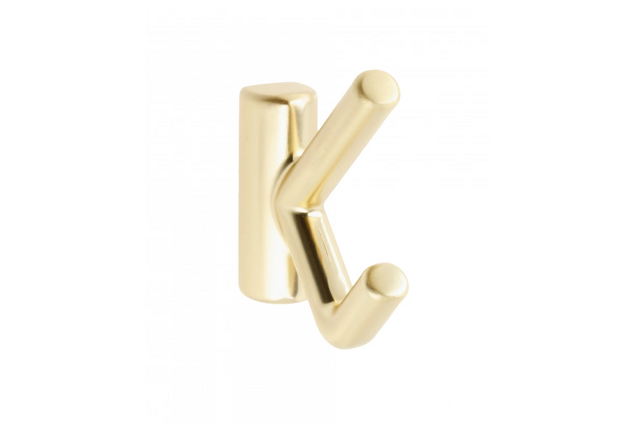 Agățătoare cuier LENS 53x15 mm, brushed gold