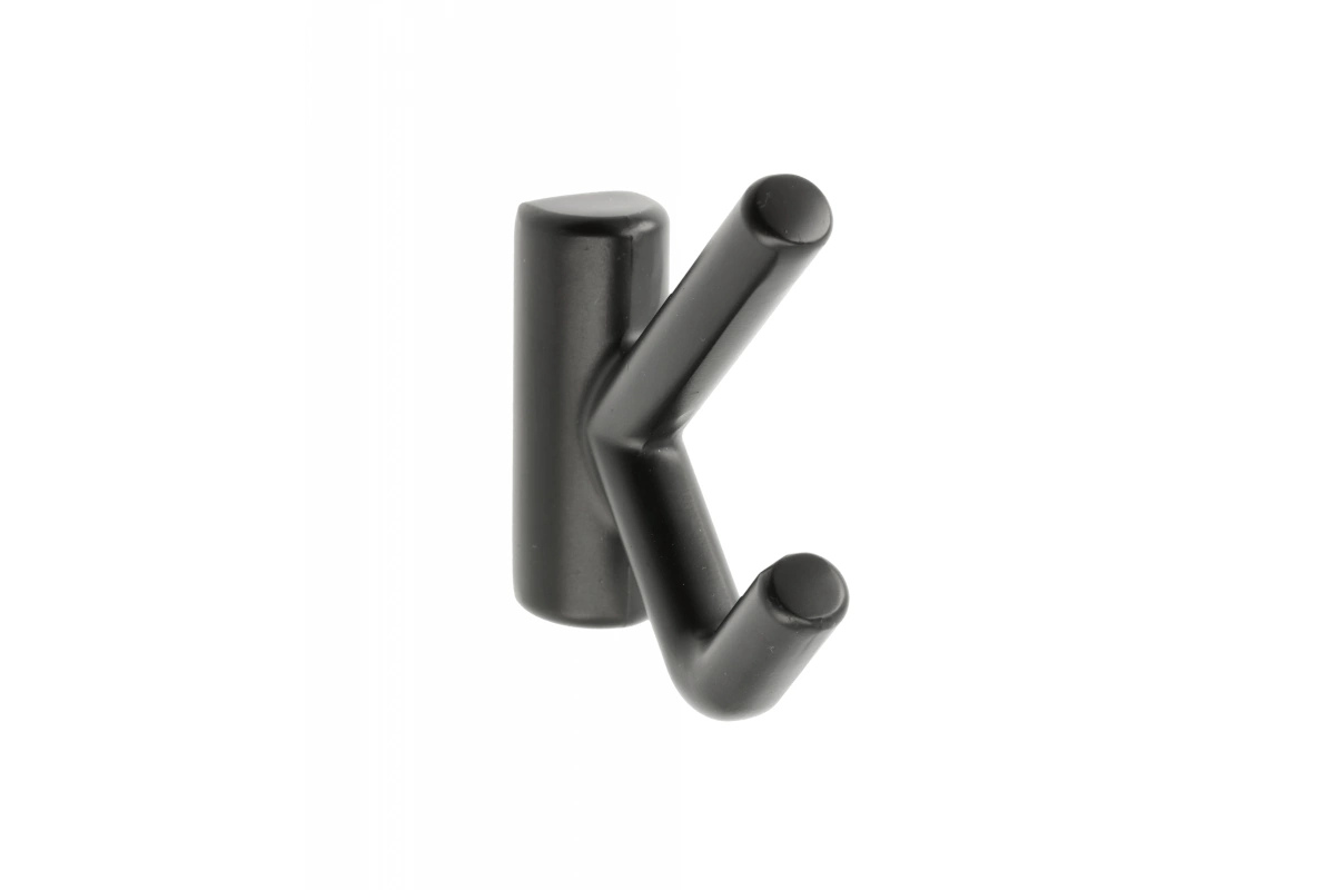 Agățătoare cuier LENS 53x15 mm, negru mat