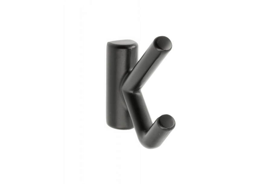 Agățătoare cuier LENS 53x15 mm, negru mat