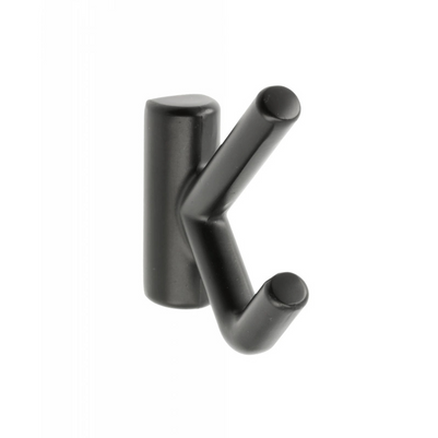 Agățătoare cuier LENS 53x15 mm, negru mat