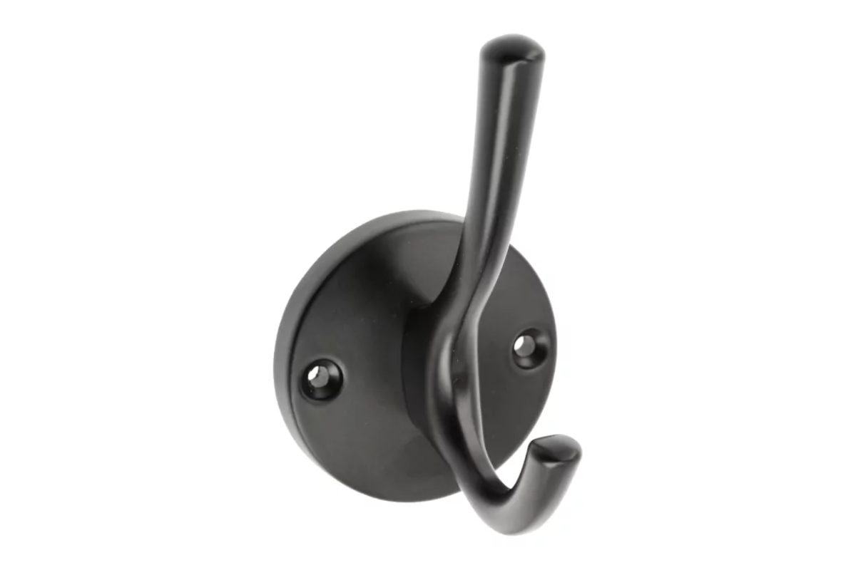 Agățătoare cuier RHINO 105x59 mm, negru mat