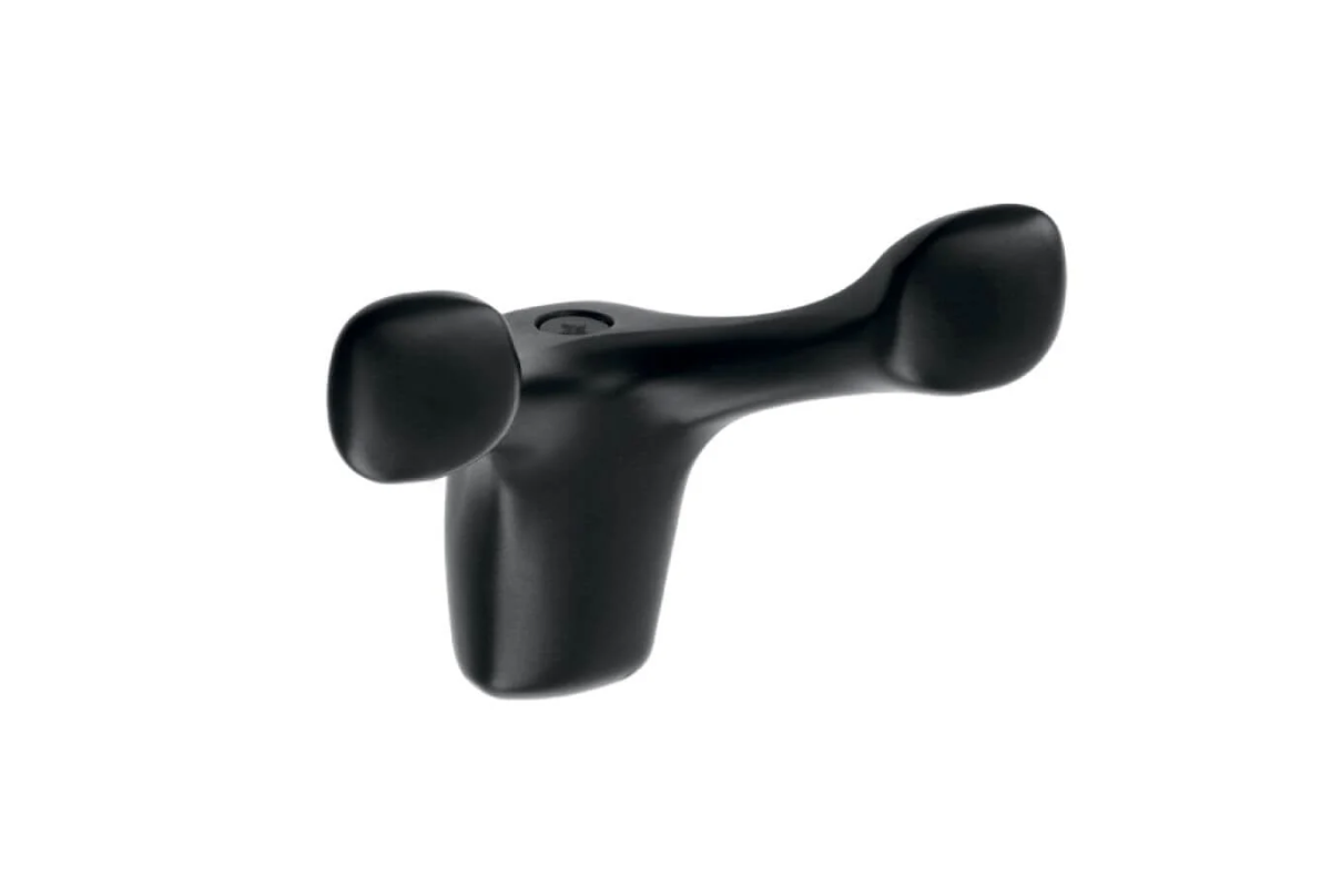 Agățătoare cuier TOLEDO Bo 79x58 mm, negru mat