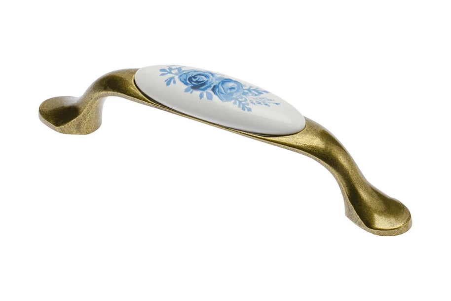 Mâner mobilă Blue Rose – alamă antichizată
