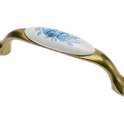 Mâner mobilă Blue Rose – alamă antichizată