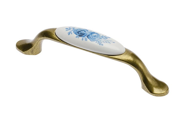 Mâner mobilă Blue Rose – alamă antichizată