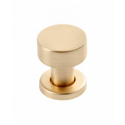 Buton mobilă RING 26x31 mm, brushed gold