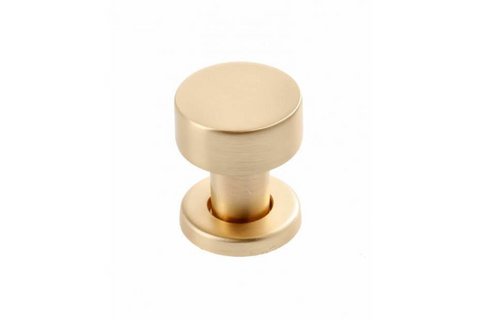 Buton mobilă RING 26x31 mm, brushed gold