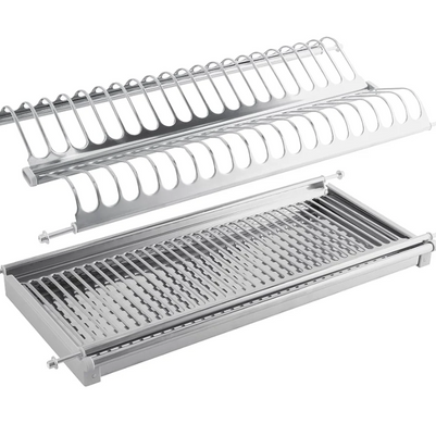 Scurgător (picurător) vase, inox, două rafturi, corp mobilier 900 mm