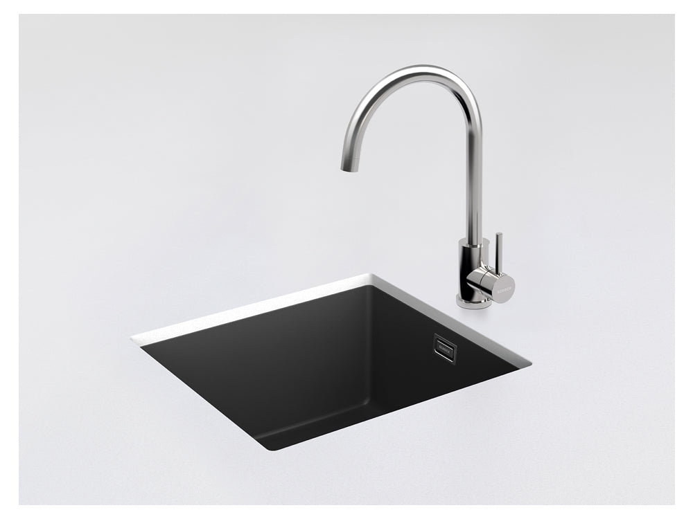 Baterie bucătărie Schock Prima negru, cartuș ceramic