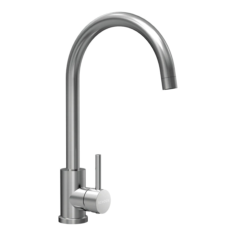 Baterie bucătărie Schock Prima inox periat, cartuș ceramic