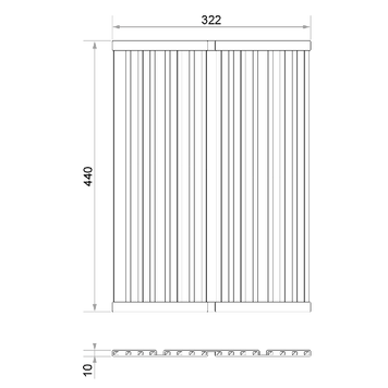 Primagran 440 scurgător pliabil