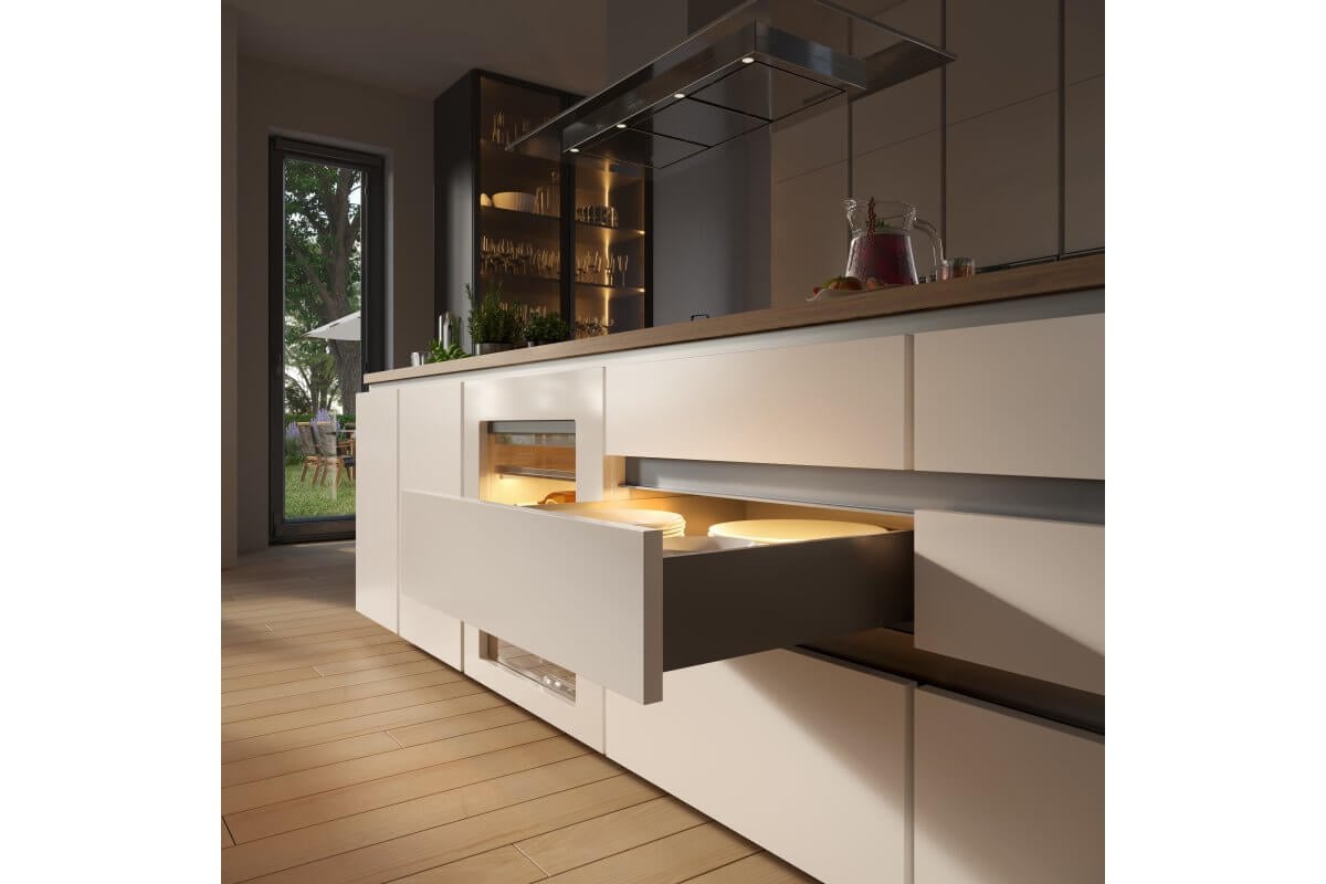 Profil mâner C VELLO, LED, 3 ml, gri