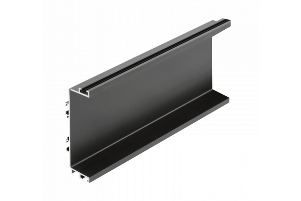 Profil mâner C VELLO, LED, 3 m, negru mat