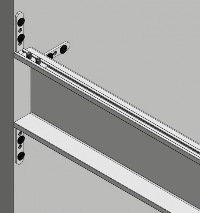 Profil mâner C VELLO, LED, 3 m, negru mat