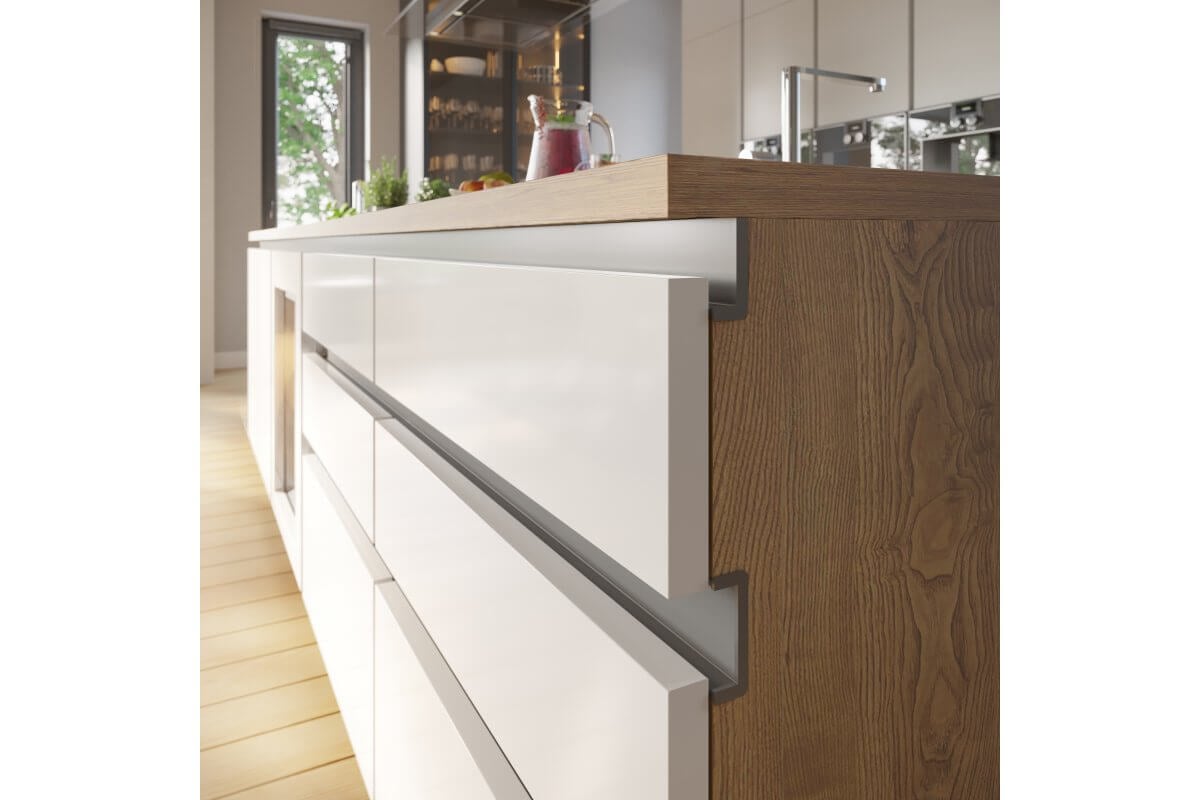 Profil mâner L VELLO, LED, 3 ml, gri