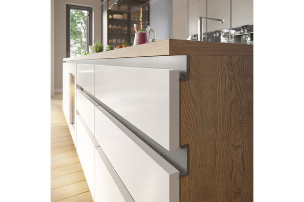 Profil mâner L VELLO, LED, 3 ml, gri