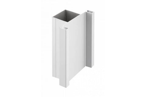 Profil aluminiu VELLO TD, sistem fără mânere, 3 m, gri