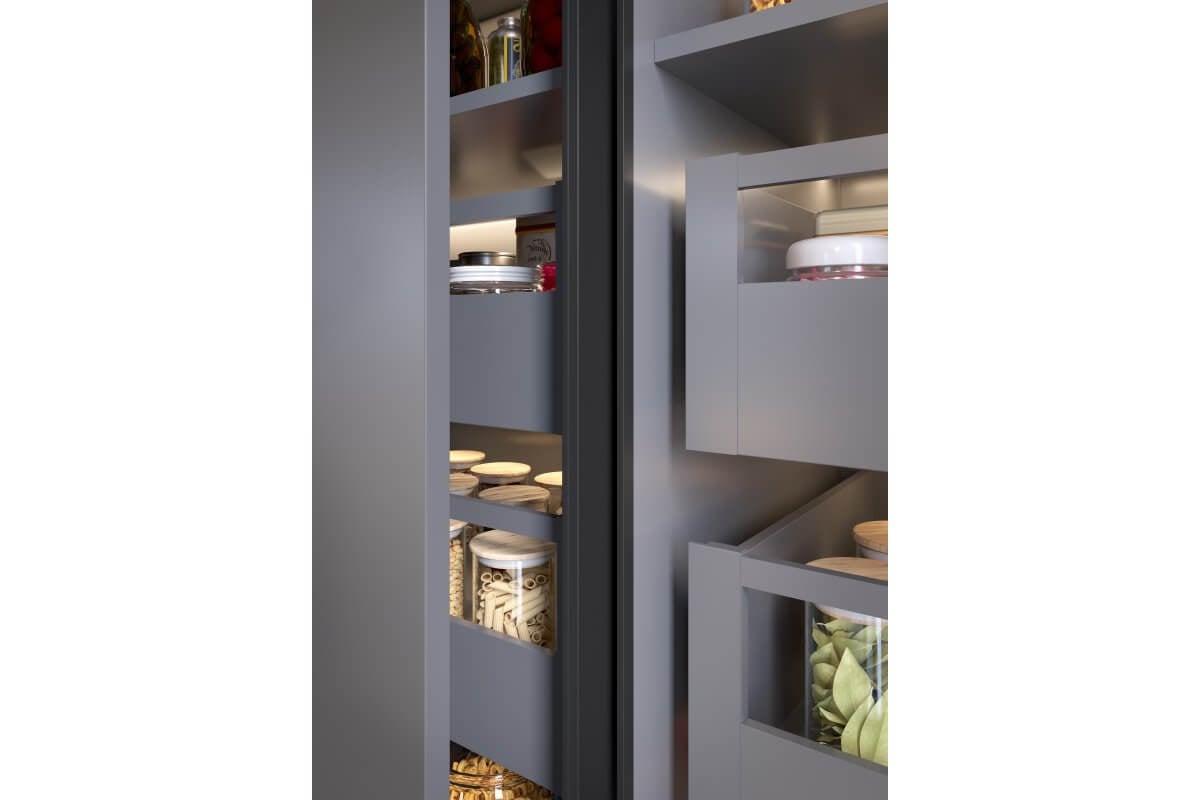 Profil aluminiu VELLO TD, sistem fără mânere, 3 m, negru mat