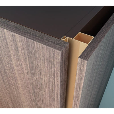 Profil mâner vertical de margine VELLO TJ, 3 m, gold