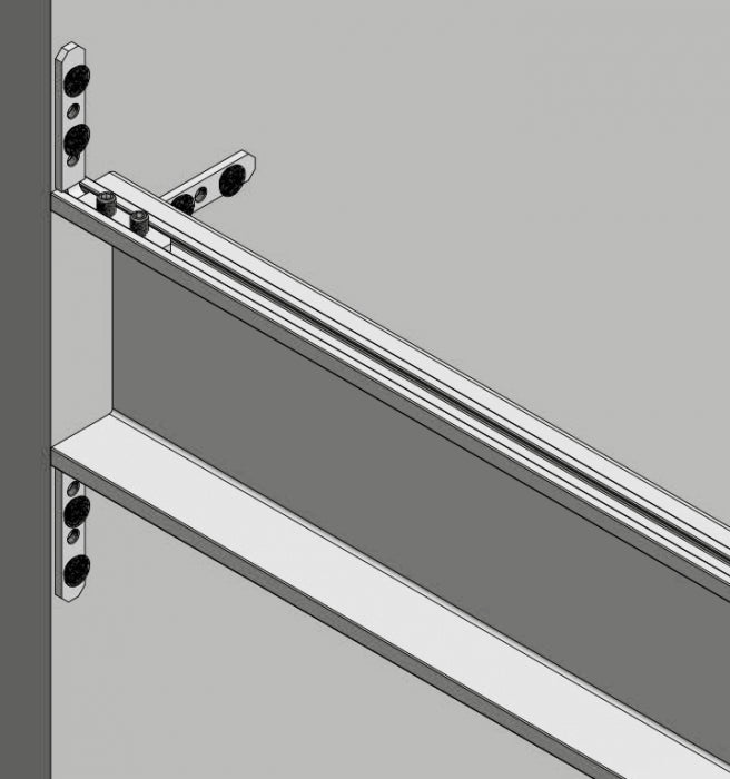 Profil mâner C VELLO, LED, 3 m, inox