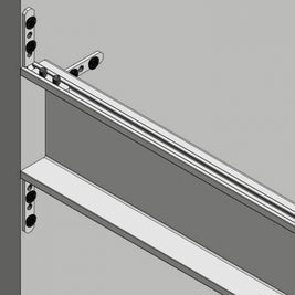 Profil mâner C VELLO, LED, 3 m, inox