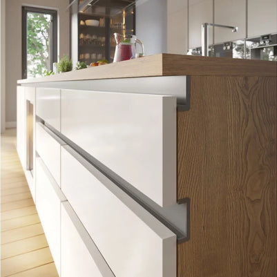 Profil mâner C VELLO, LED, 4.1 m, gri