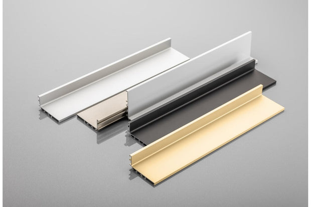 Profil mâner L VELLO, LED, 3 m, inox