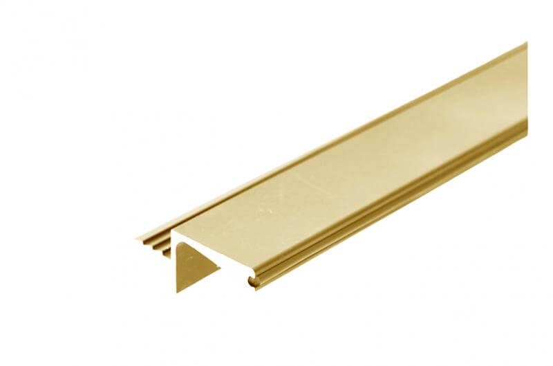 Profil mâner VELLO corpuri suspendate, 3 m, gold