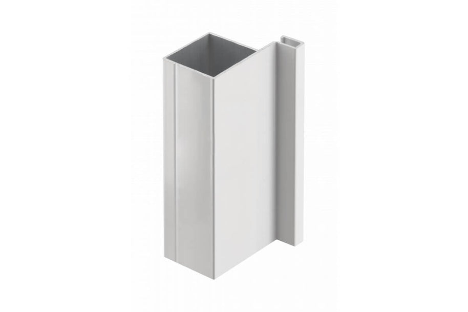 Profil mâner vertical de margine VELLO TJ, 3 m, alb