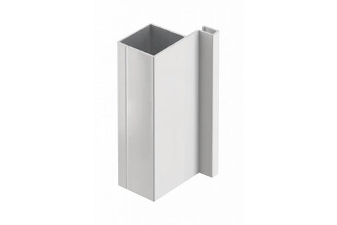 Profil mâner vertical de margine VELLO TJ, 3 m, alb