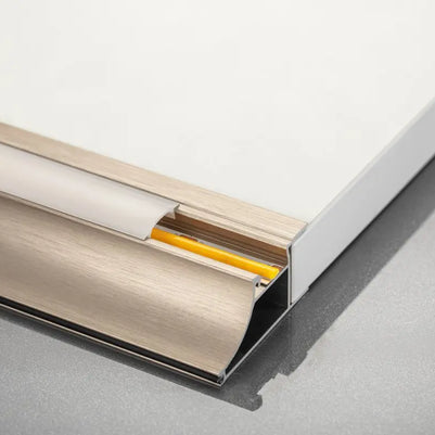 Profil mâner corp suspendat GLAX, bandă LED, 3 m, PAL 18 mm, inox