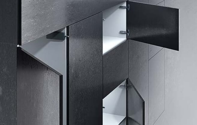 Push to Open electric SILENT, antracit