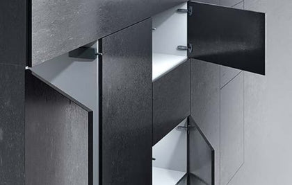 Push to Open electric SILENT, antracit