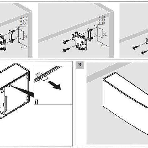 Push to Open electric SILENT, antracit